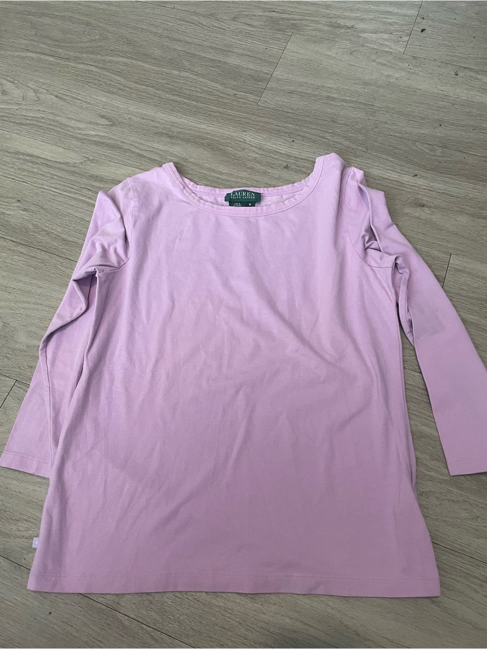 Ralph Lauren Lilac Boatneck Sleeve Top